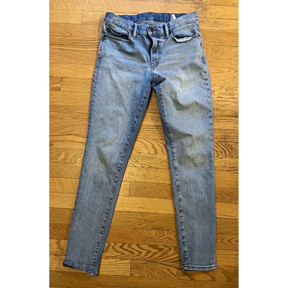 Banana Republic Men's Slim Fit Blue Light Wash Denim Jeans Mid Rise Stretch